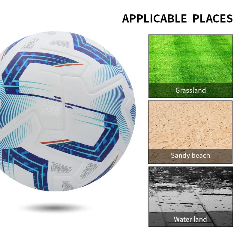 Soccer Ball Professional Standard Official Size 5 Seamless Football Soft PU Wear Resistant High Quality Match Training Balls 250617