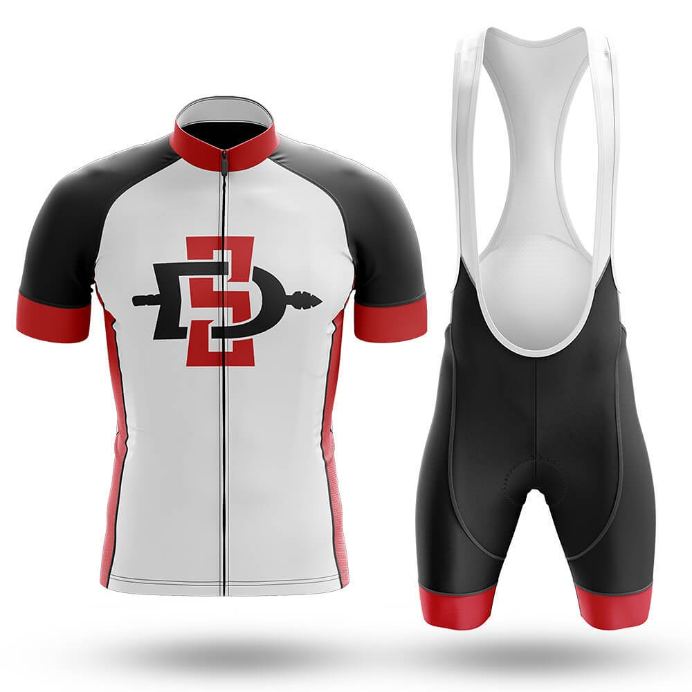 San Diego State Retro Pro Bicycle Team Short Sleeve Maillot Ciclismo Men's Cycling Jersey Sets Summer Breathable Cycling Clothing Suit