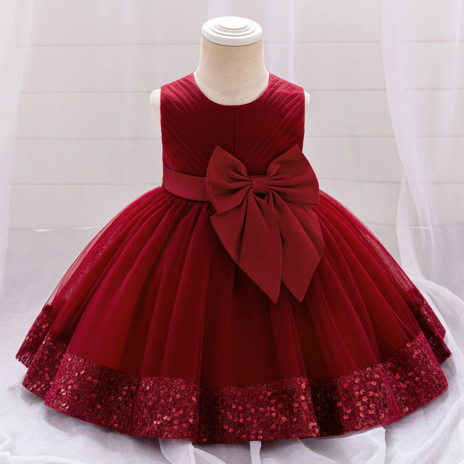 Sparkling flower embroidered gauze baby dress summer style elegant girls and childrens dresses for girls and babies 250617