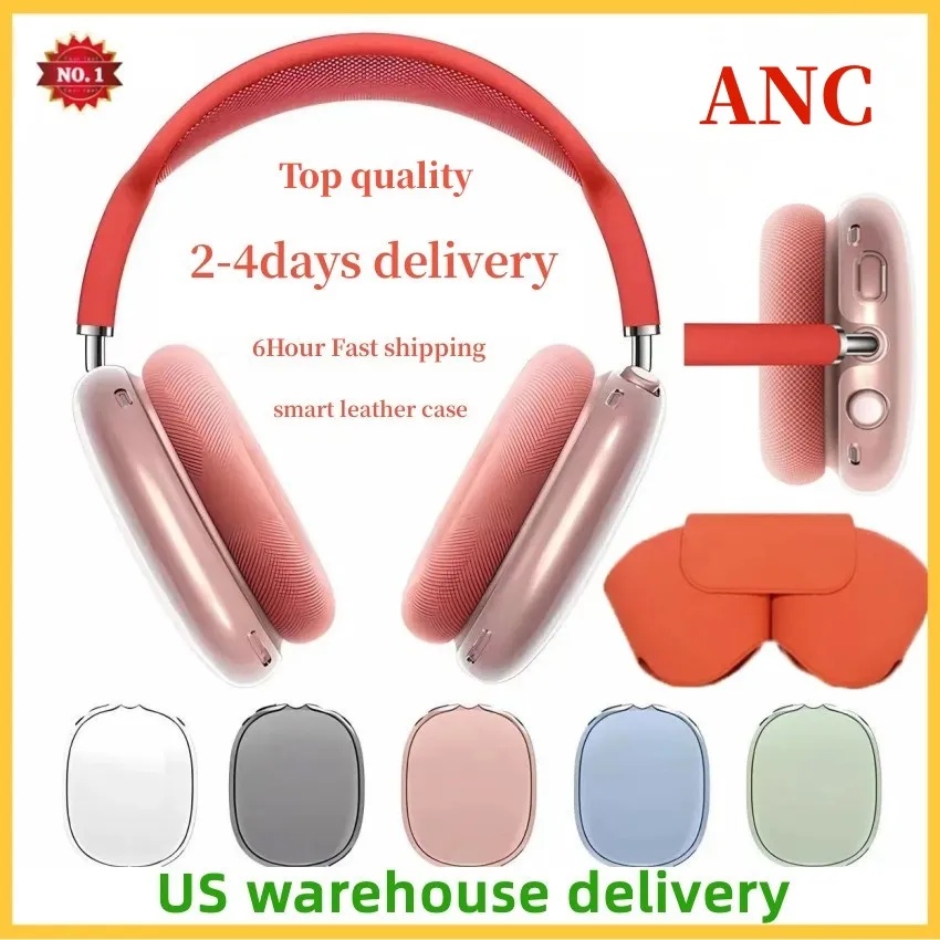 US EU Stock A1 For USB C Air max Pods Bluetooth Earphones Max 2 Smartphone Case Top ANC Knitted Protective Cover Silicone Anti Drop Earphone Accessories