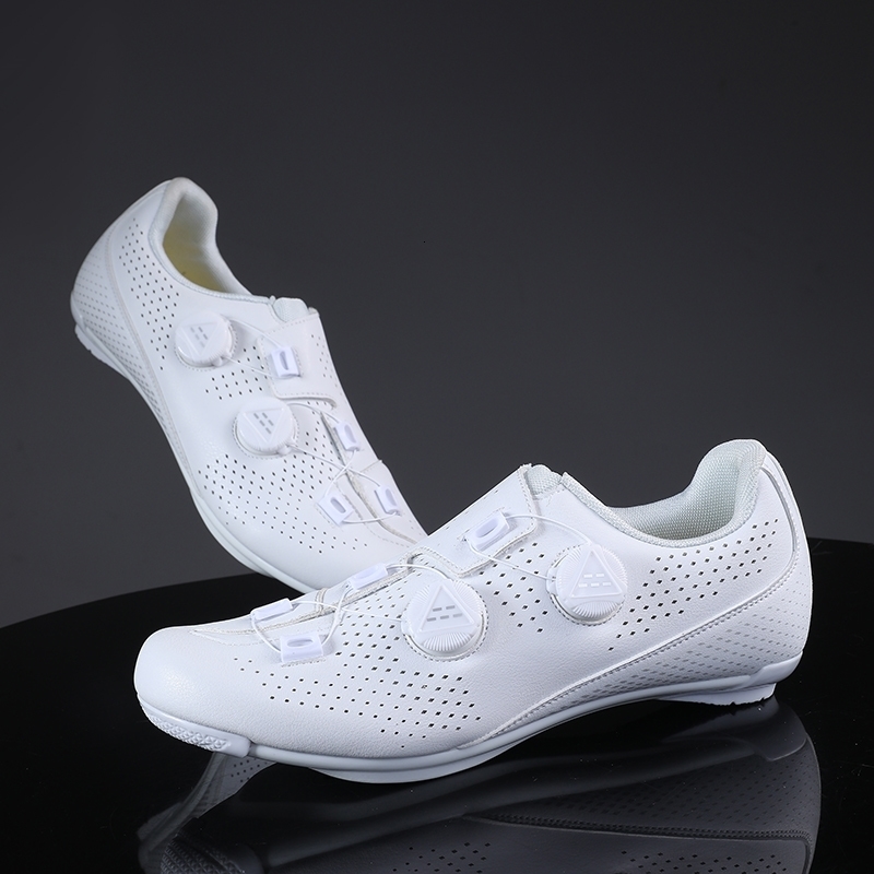 Road Cycling Shoes Men Speed Sneaker Cleat Spd Flat Pedal Bike Outdoor Footwear SelfLocking White w250528