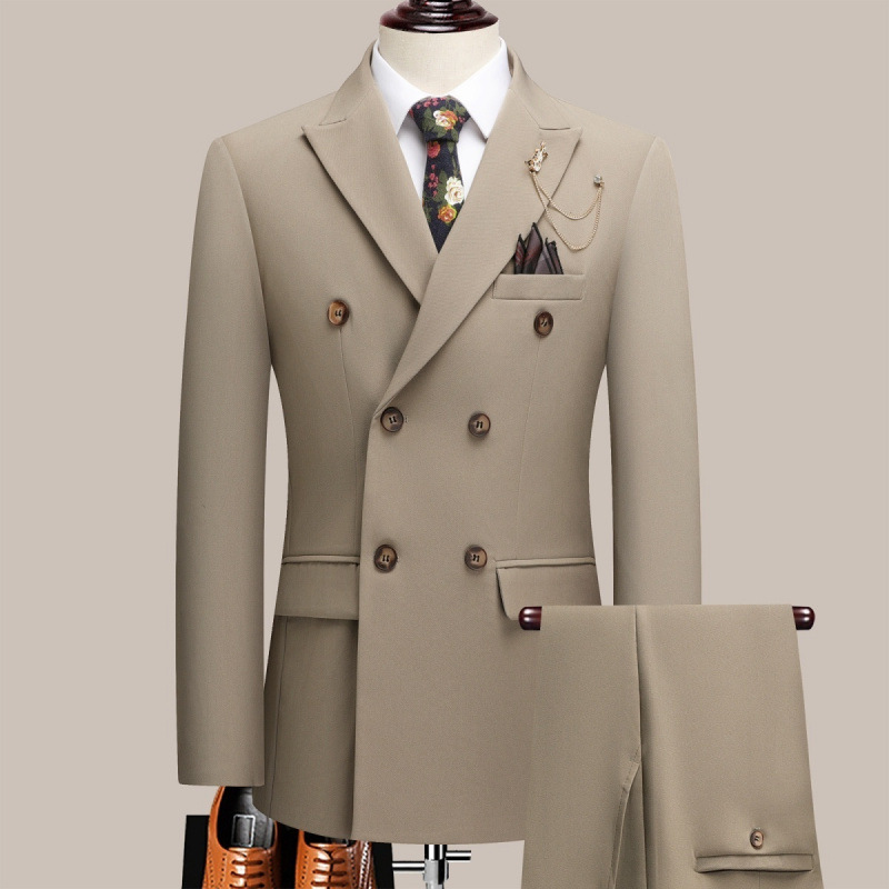 H751Men's business formal wedding dress British style casual slim fit