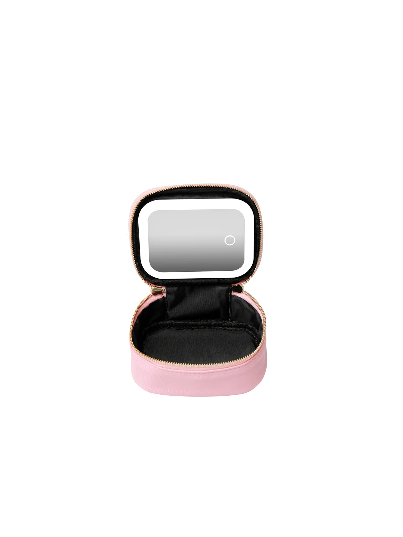 Rechargeable Travel Makeup Bag With LED Mirror Compact Touch Screen Tabletop Cosmetic 3 Colors Light 250614