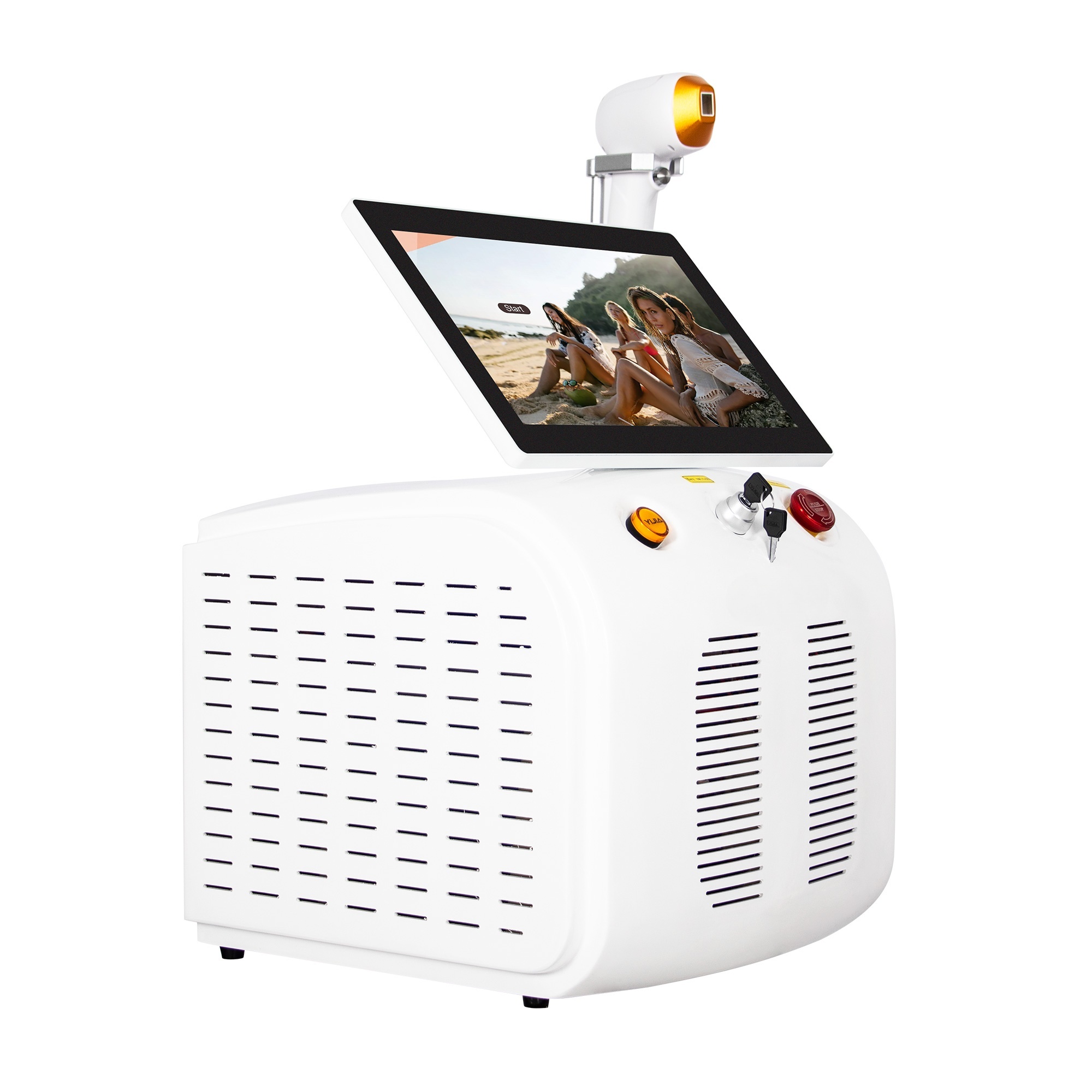 2025 Professional Titanium 3 wavelength Diode Laser Hair Removal Machine Portable 1064nm 755nm 808nm Ice Cooling Painless Suitable for home and beauty