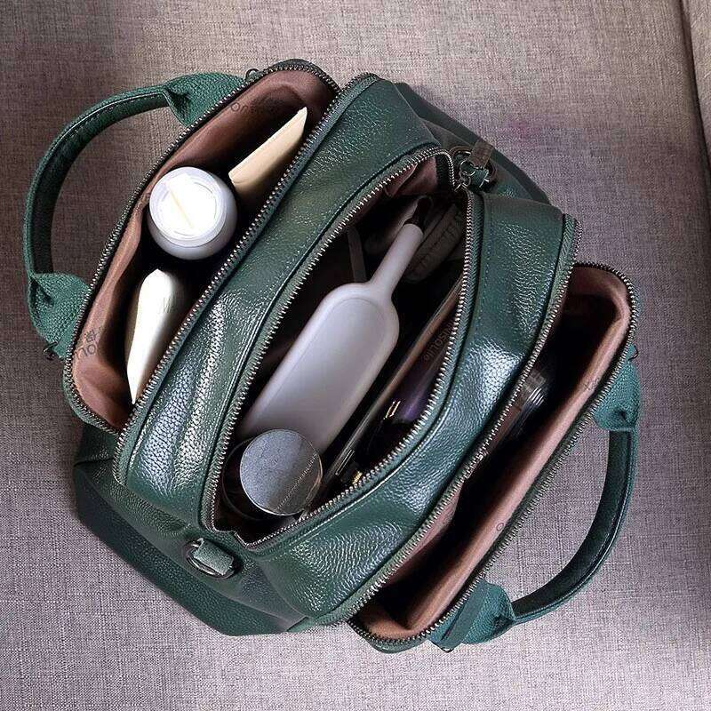 Johnature 2025 New Minimalist Versatile Handbag With Multiple Compartments Large Capacity Women's Bag Shoulder Crossbody Bags