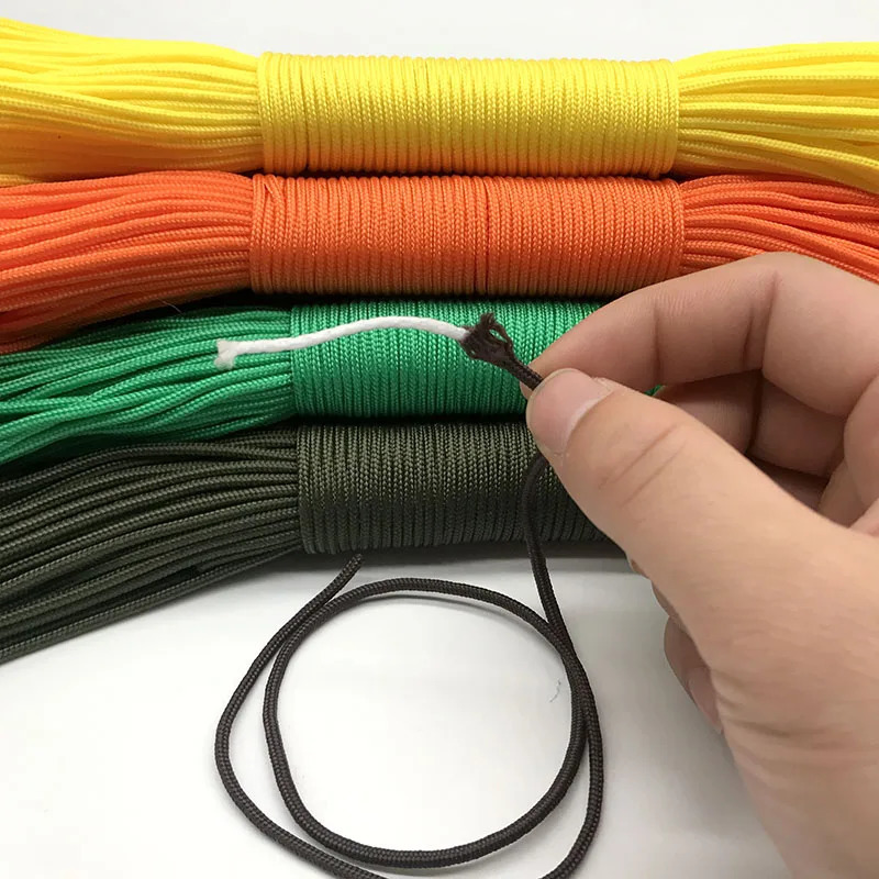 Dia 2mm One Stand Cores Paracord For Survival Parachute Cord Lanyard Camping Climbing Rope Hiking Jewelry Making Wholesale 250611