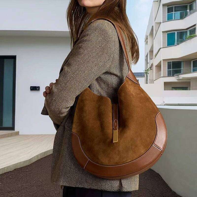 Women Big Tote Women's Handbags Designer Large Shoulder Round Fashion PU Shopper Purses Composited Bags Clutch 2025