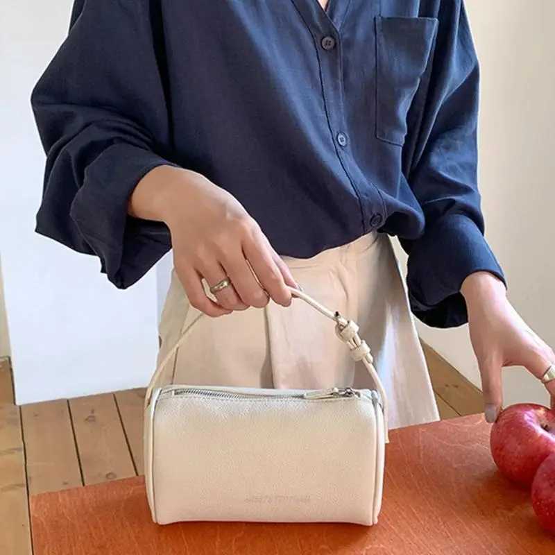 X5XA Eye Catching Cylinder Handbag PU Leather Shoulder Bags With Adjustable Strap For Casual Outings And Special Events Z250617