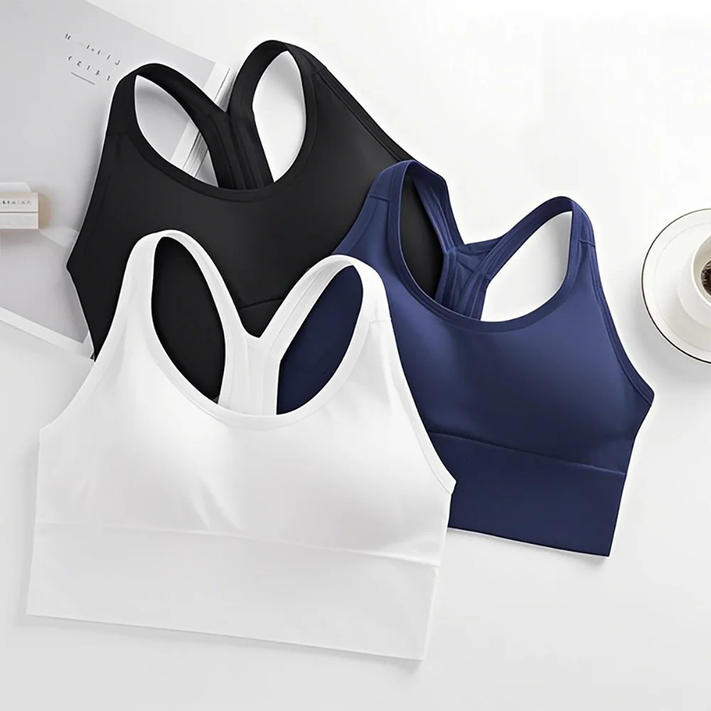 Solid Color Fitness sport Bra Women Cross soft high strength Tight Top Comprehensive Training Gym Yoga Underwear With Chest Pad 250617