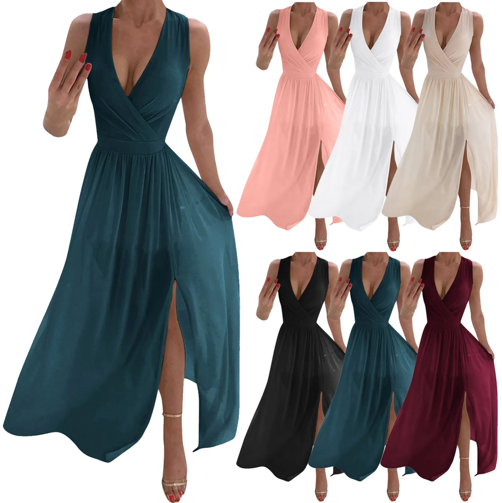 Women Evening Dress Formal Long Summer Female Knitted Home Sexy Prom Vintage Soft Holiday Elegant Party Dress For Ladies 250614