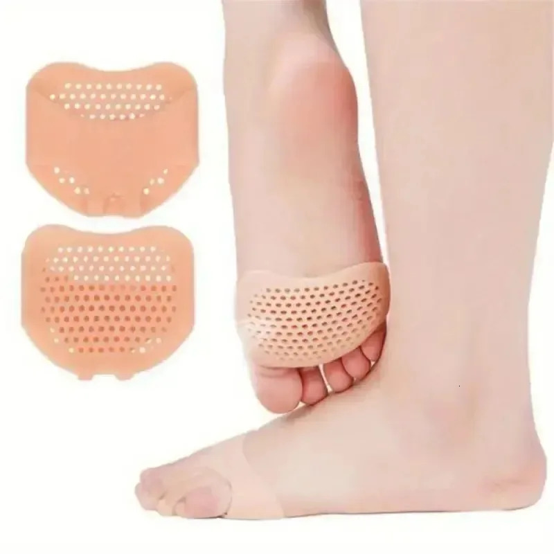 2/4PCs silicone metatarsal pads toe separation foot pads orthopedic foot massage insoles forefoot socks foot care tools 250613