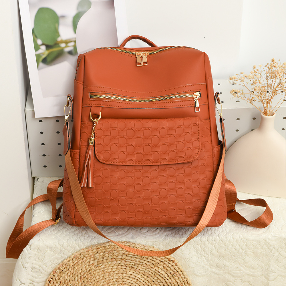 Top brand high-quality new free designer bag new fashion cross-border high-end color retro European American style large capacity backpack new free de