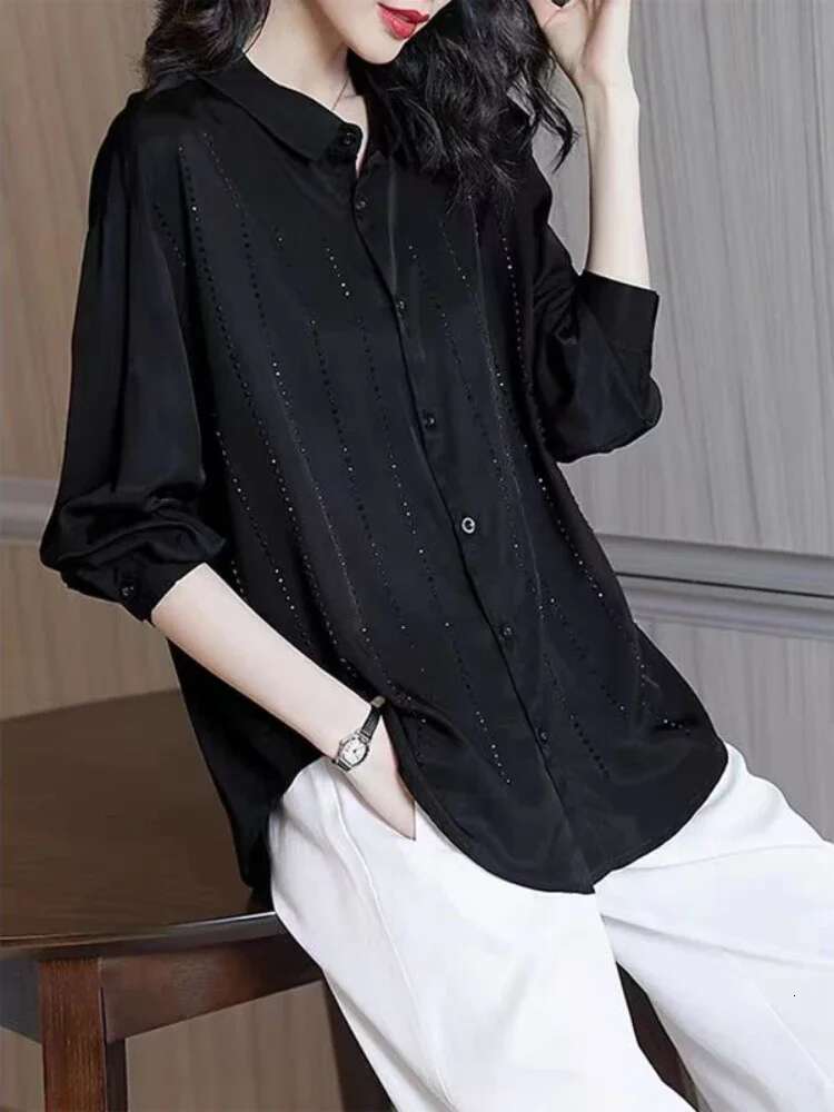 Summer Chiffon Shirts Blouses for Women Full Long Sleeve Clothing Woman Top Sales New 2025 Elegant and Youthful Modern Cute M