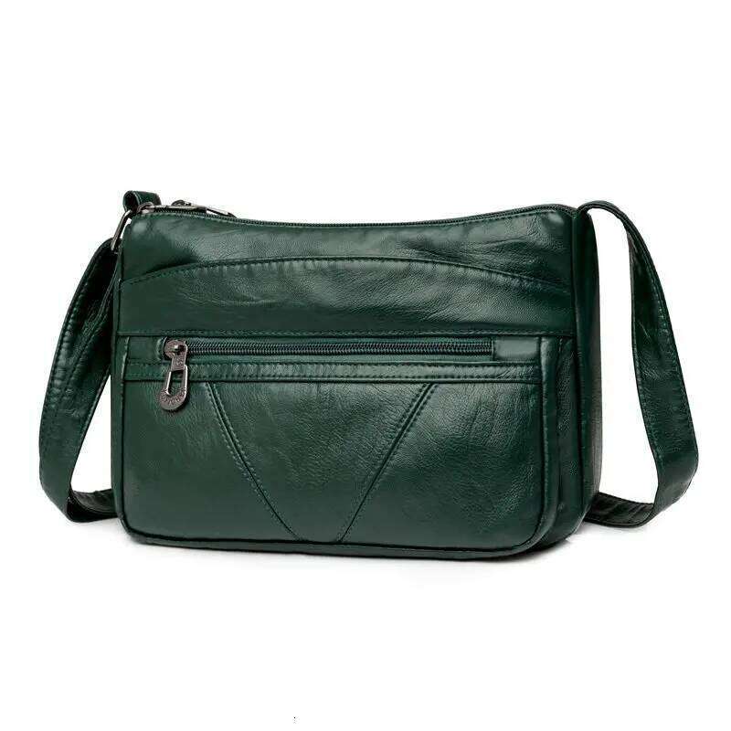 Annmouler Vintage Women Handbag Purse Pu Leather Shoulder Pockets Crossbody Bag Bags For Girls Mochila