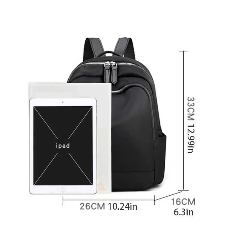 Fashionable backpack large capacity travel bag with practical pockets - handbag zipper closure Z250617