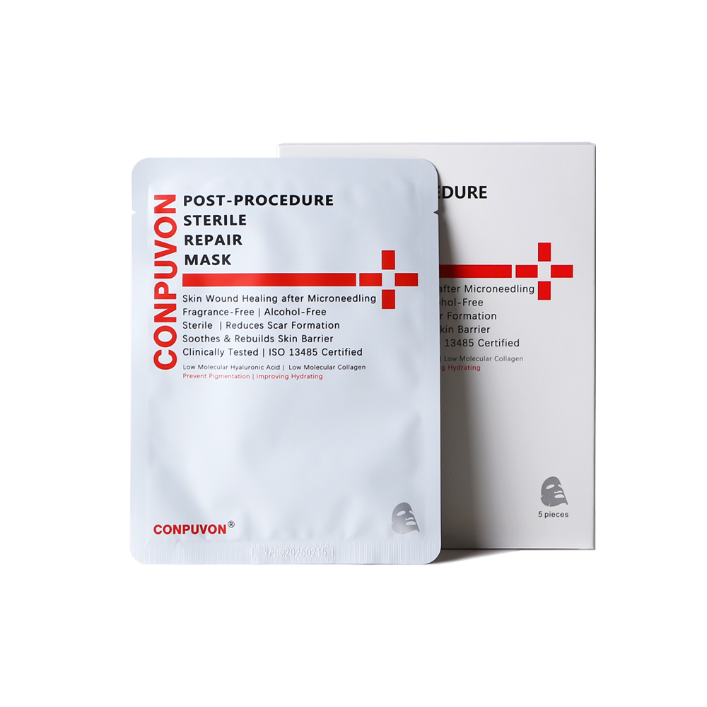 CONPUVON deep repair facial sheet mask high content of H.A Buy one box of deep repair mask get free 10pcs 22G50mm