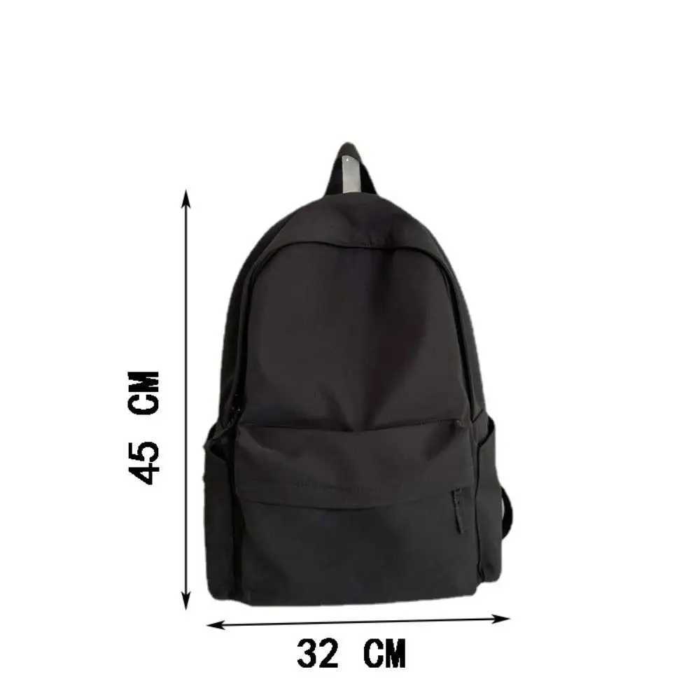 Nylon Versatile Backpack Large Capacity Waterproof Travel Bag Washable Black Grey White Red School Student Backpack Unisex Z250617