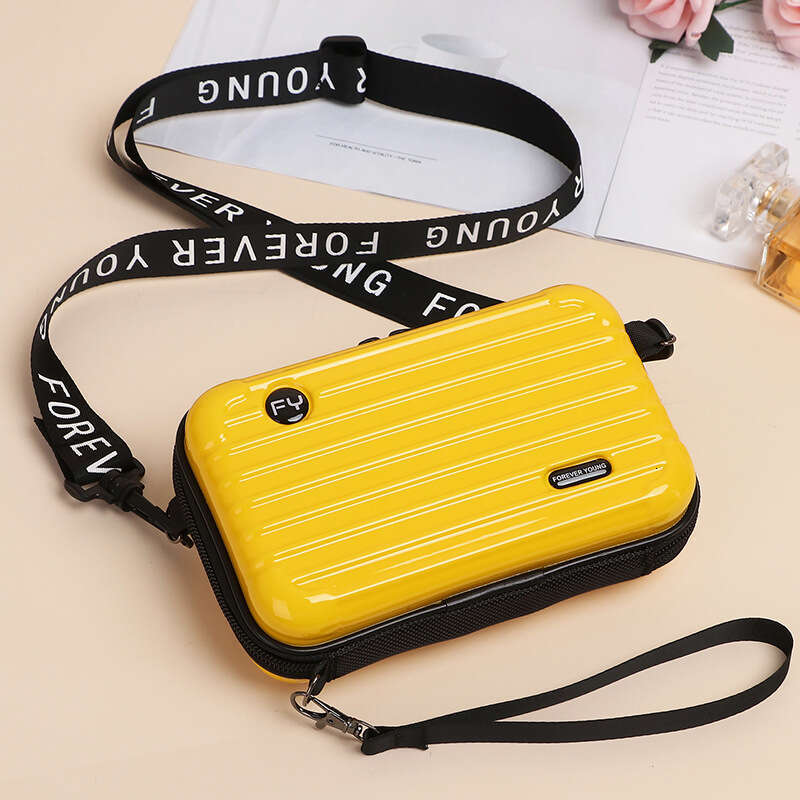 New Crossbody Shoulder PC Hard Shell Waterproof Makeup Travel Case Internet Celebrity Storage Toiletry Small Bag