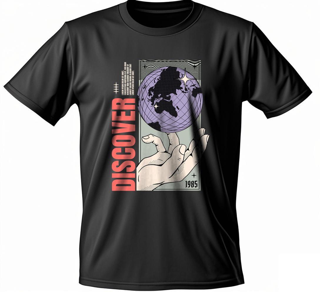 Dongdumaoyi Adult 180G T Shirts Cotton Text S-3Xl Men Space Round Collar White Black Short Sleeve 5707