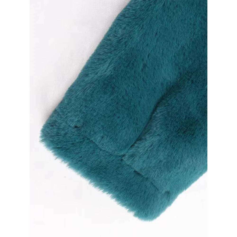 Mauroicardi Winter Extra Long Thick Warm Soft Fitted Fluffy Faux Fur Coat Women Shawl Collar Elegant Chic Furry Overcoat