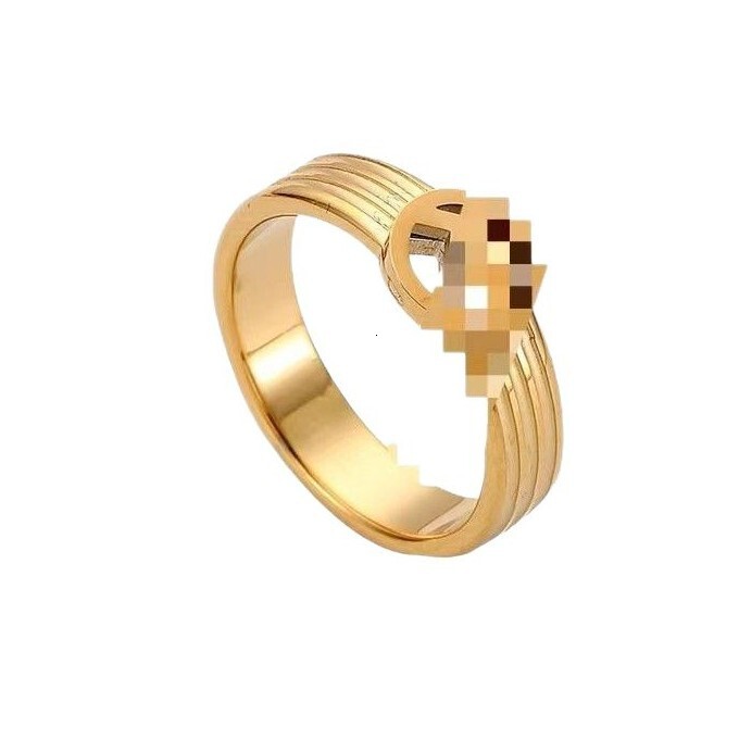 Titanium Steel French Fashion Personality Ins Elegant Simple Cold Style Multi-loop Ring
