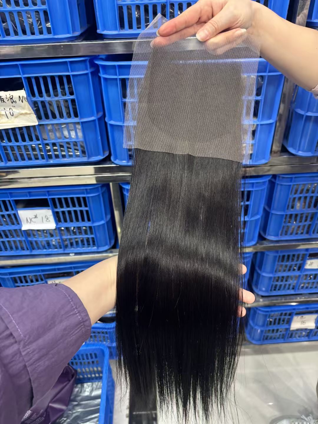 Super Double Drawn Straight 5x5 Lace Closures Frontals 100% Human Hair Transparent Lace Closure with Baby Hair Natural Color