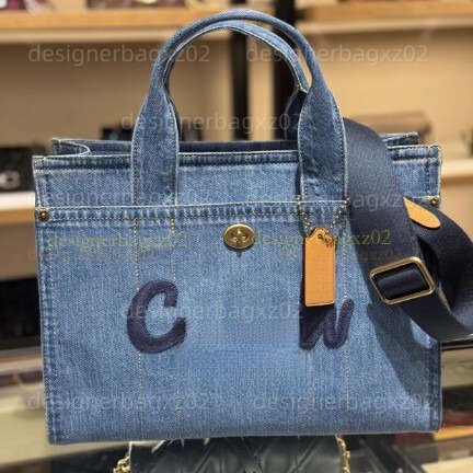 Choach Bag Designer Denim Bag Sacoch Washed Cargo Tote Bag Handbag Canvas Crossbody Handbag Shoulder Large Capacity Shopping Saint Barth Kates Spades