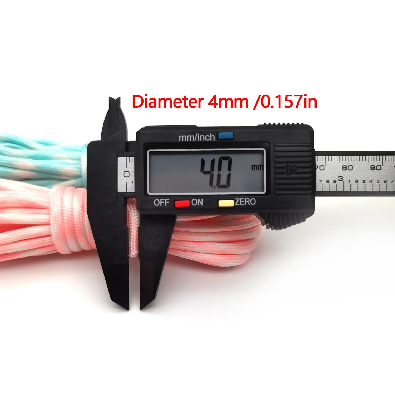 Length 5m10m Dia4Mm 7 Cores Luminous Paracord Tent Rope for Hiking Camping Clothesline Bracelet Braided Lanyard 250611