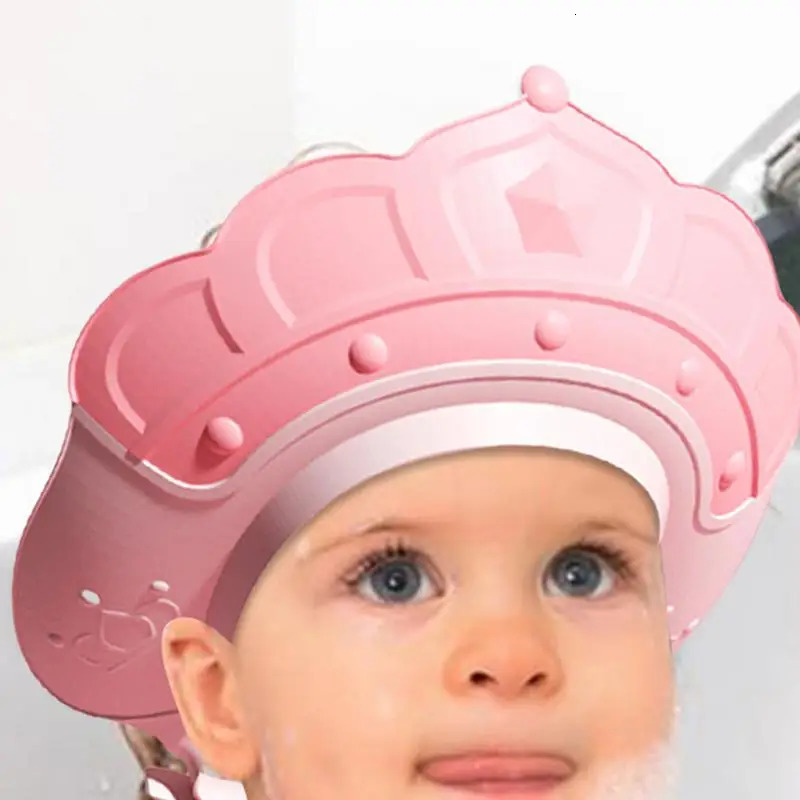 Shower Hat For Kids Bath Head Cap Visor With Water Temperature Gauge And Shampoo Cup Shampoo Cap With Shampoo Brush Protect Ears 250617