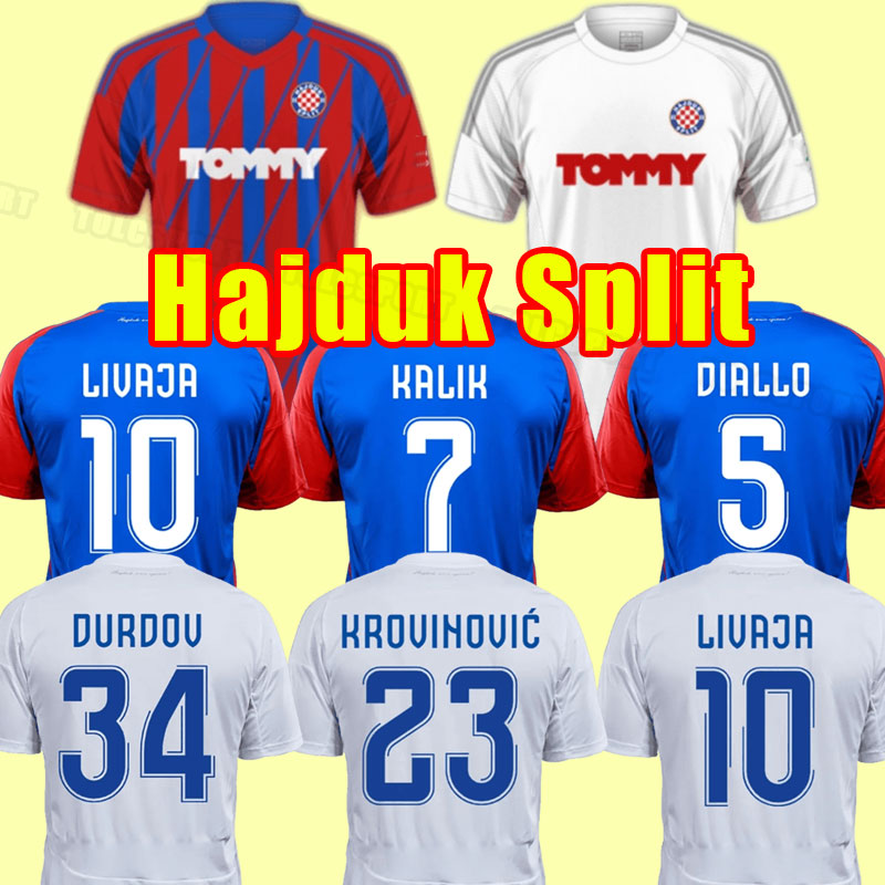 24 25 Hajduk Split soccer jerseys Vuskovic BLUK EDUOK football shirts top thailand quality maillot de foot home away 2024 2025 Simic LIVAJA