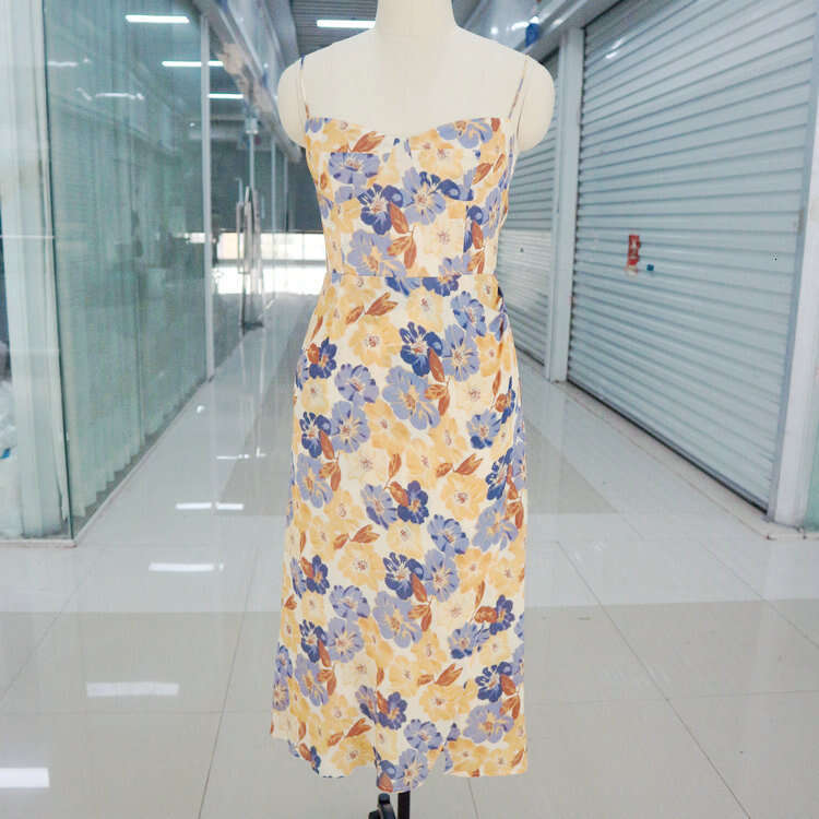 Womens Dress Dresses Plus Size Womens Clothing Fulllace Festival Vestido De Mujer Nr231ref Rayon Printed Strap Long Dress 2025 Summer Fashion Womens W