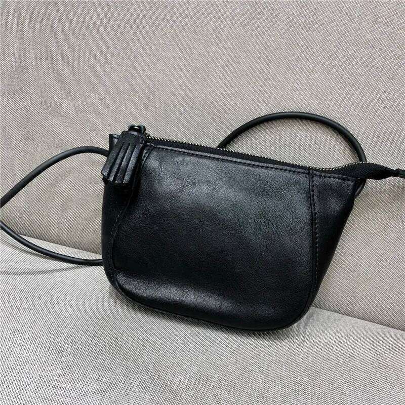 Multifunction Women Crossbody Retro Natural Cowhide Small Messenger For Ladies 2021 New Shell Shoulder Bag Mini Bags