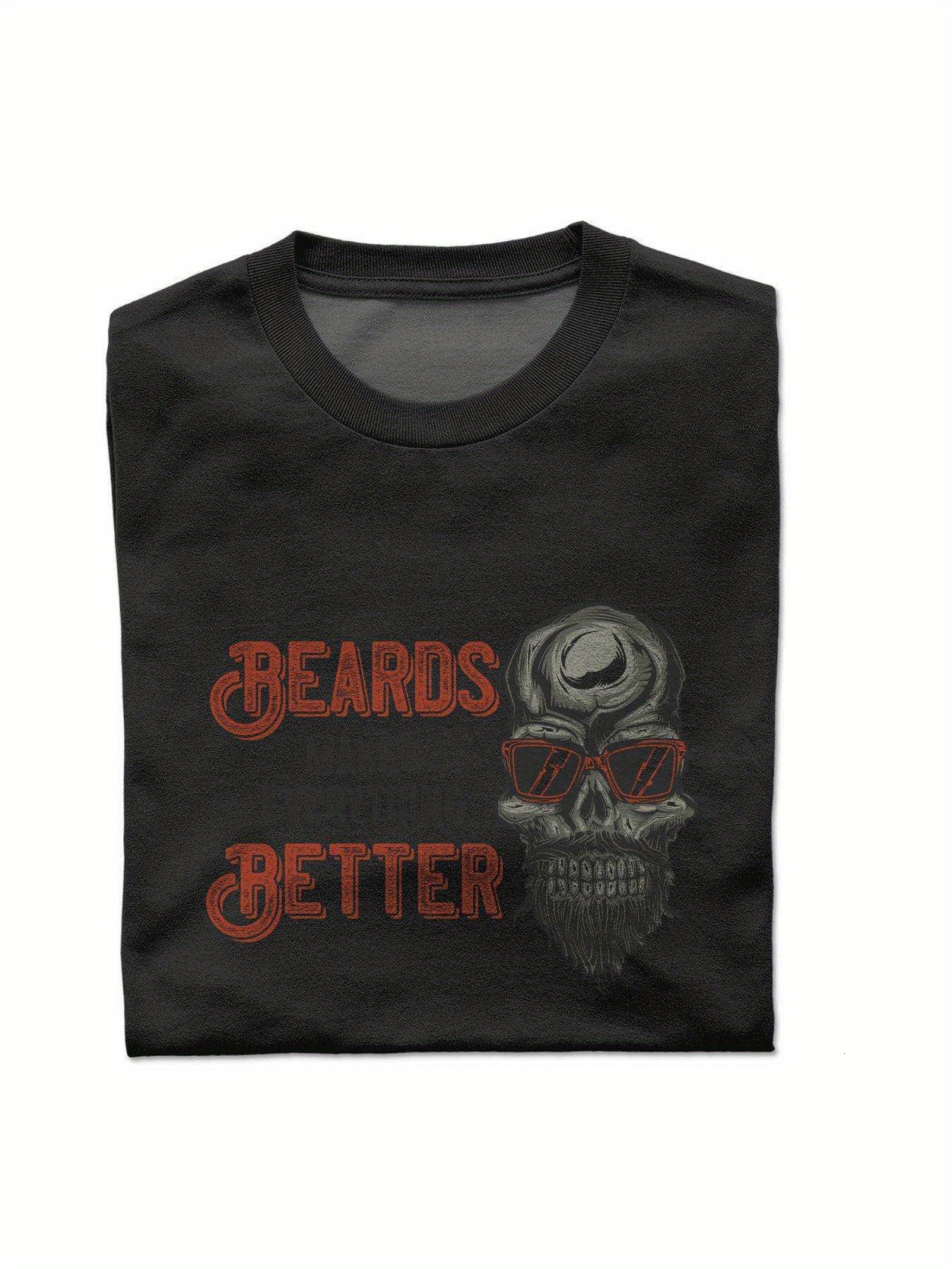 Dongdumaoyi White 180G Black Men T Shirts S-3Xl Short Sleeve Text Adult Cotton Round Collar Skull ddbd