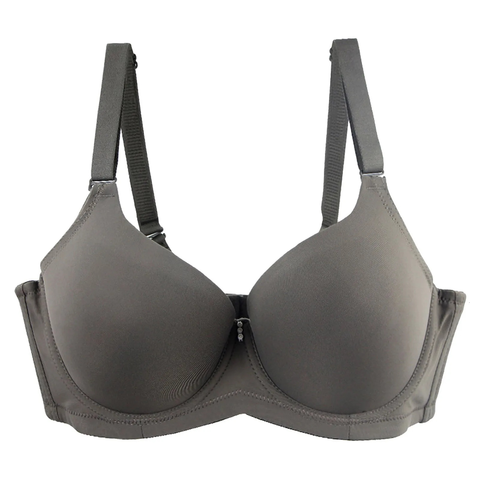 Women Back Button Shaping Cup Adjustable Shoulder Strap Large Size Underwire Bra Women Embroidery Plus Size Bra 250617