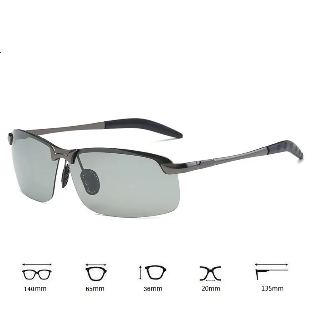 KKJOY Pochromic Polarized Sunglasses UV400 - Day Night Vision Driving Fishing Chameleon Eyewear 250616