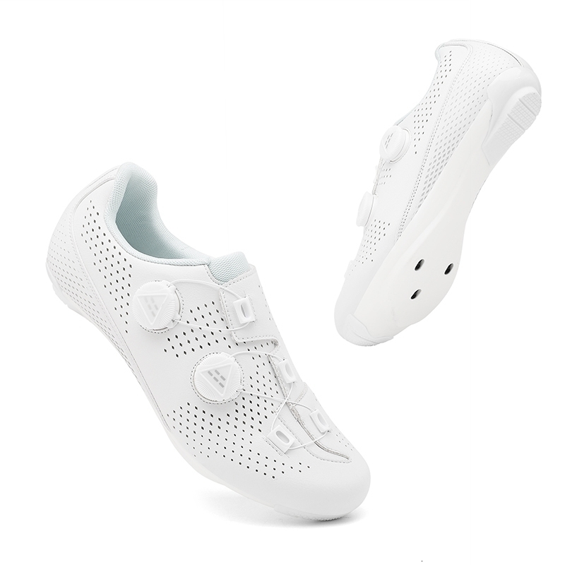 Road Cycling Shoes Men Speed Sneaker Cleat Spd Flat Pedal Bike Outdoor Footwear SelfLocking White w250528