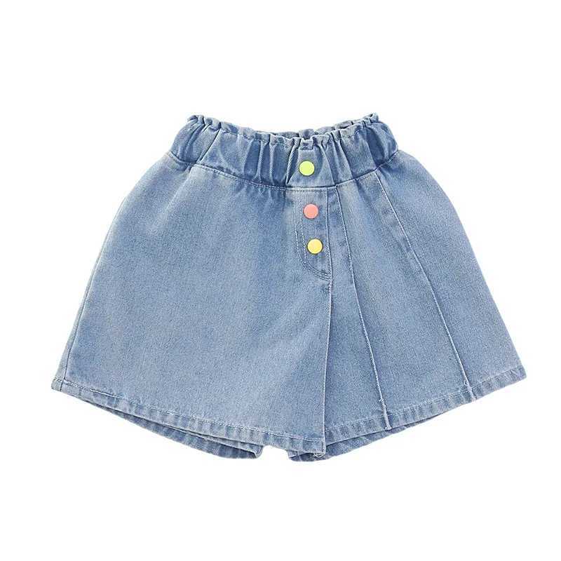 Summer New Girls Shorts Childrens Denim Shorts For Teen Girl Clothes Kids Trousers Casual Beach Shorts Hot Pants For 4-14YearsC250617