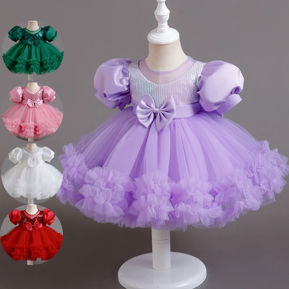 Toddler Baby Baptism Dresses First Birthday Dress For 0-5 Years Baby Girl Clothing Princess Party Dress Christening Gown 250617