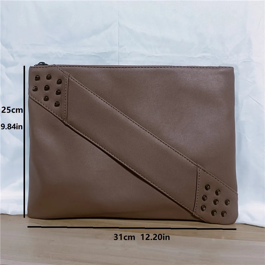 Fashion rivets Women Envelope Clutch Bag PU Leather Womens Crossbody Messenger Bag Female Shoulder bag Clutches bolsas red 250617