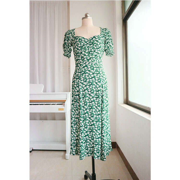Designer Dresses Maxi Dress Luxury Dress Vestidos De Noche 120#ref Rayon Floral Dress 2025 Summer New French Style Womens Fashion