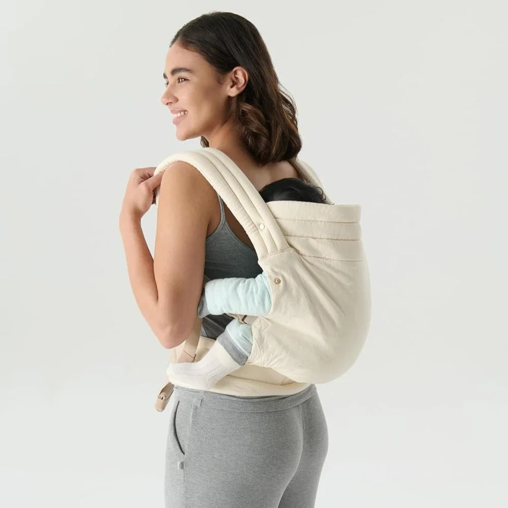 Ergonomic Baby - Comfortable Lightweight Easy To Put on for Hands-free Parenting born Babies Toddlers Beige Gray 250617