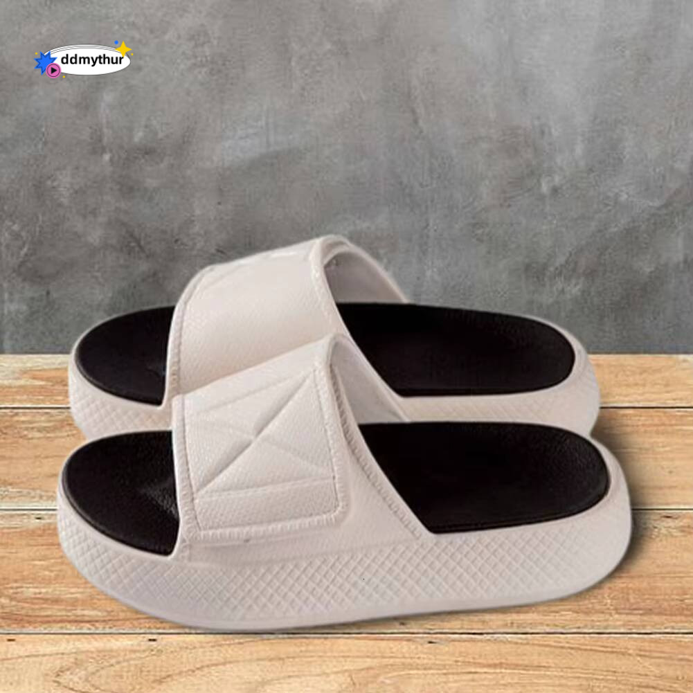Pillow Slippers Thick Sole House Slides Adjustable Strap Recovery Sandals Indoor Outdoor for Women and Men ddmythur