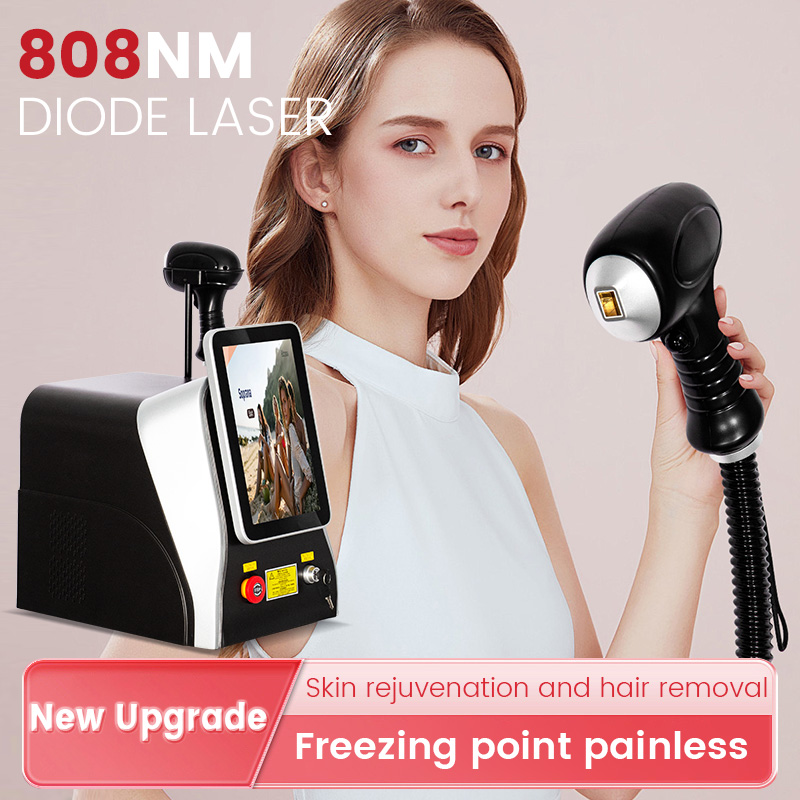 3500W Ice Painless Alexandrite Laser Permanent Hair Removal Device 755nm 808nm 1064nm Diode Laser Painless Hair Removal Machine