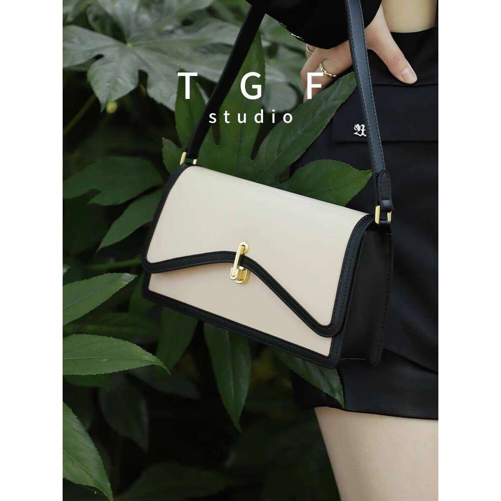 Trendy Bags for Women New High End Niche Design Handbag Color Block Underarm Small Square Bag