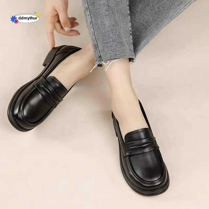 Women's Casual Loafers Slip On Leather Lightweight Walking Moccasins Classic Penny Loafer Flats Boat Shoes ddmythur
