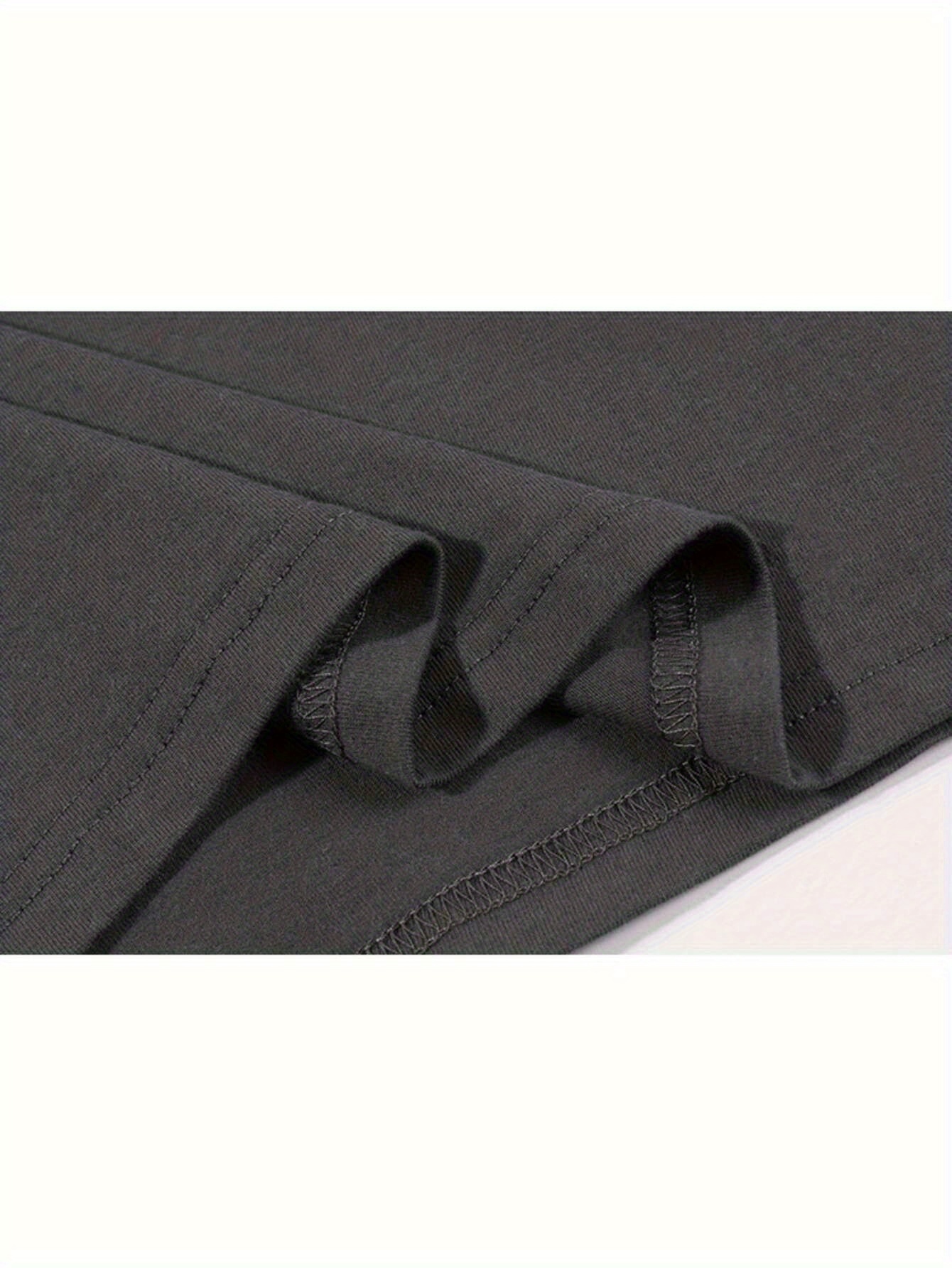 Dongdumaoyi Round Collar Short Sleeve Adult Men's T-Shirts Cotton S-3Xl Black 180G f008