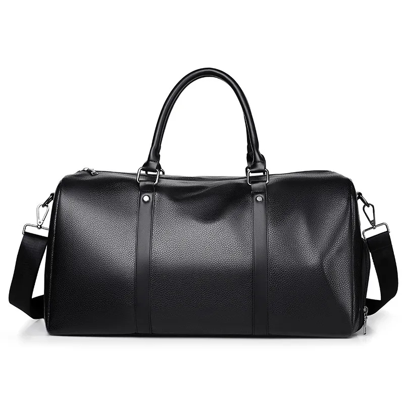 Vintage weekender Designer travel Bags Crazy Horse Leather Mens Duffle Lightweight Crossbody Handbag 50cm Laptop Bag