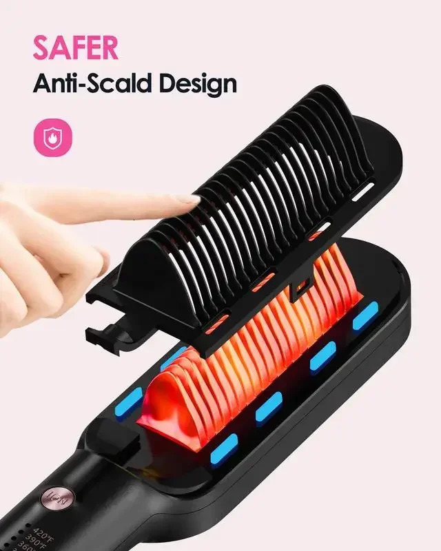 Wavytalk Negative Ion Hair Straightening Brush 250606