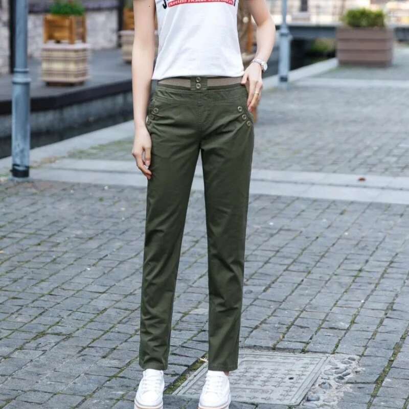 Casual Woman Trousers Baggy Vintage Pants for Women Loose Clothing Korean Fashion One Size Trends 2025 All Medium Elastic New In