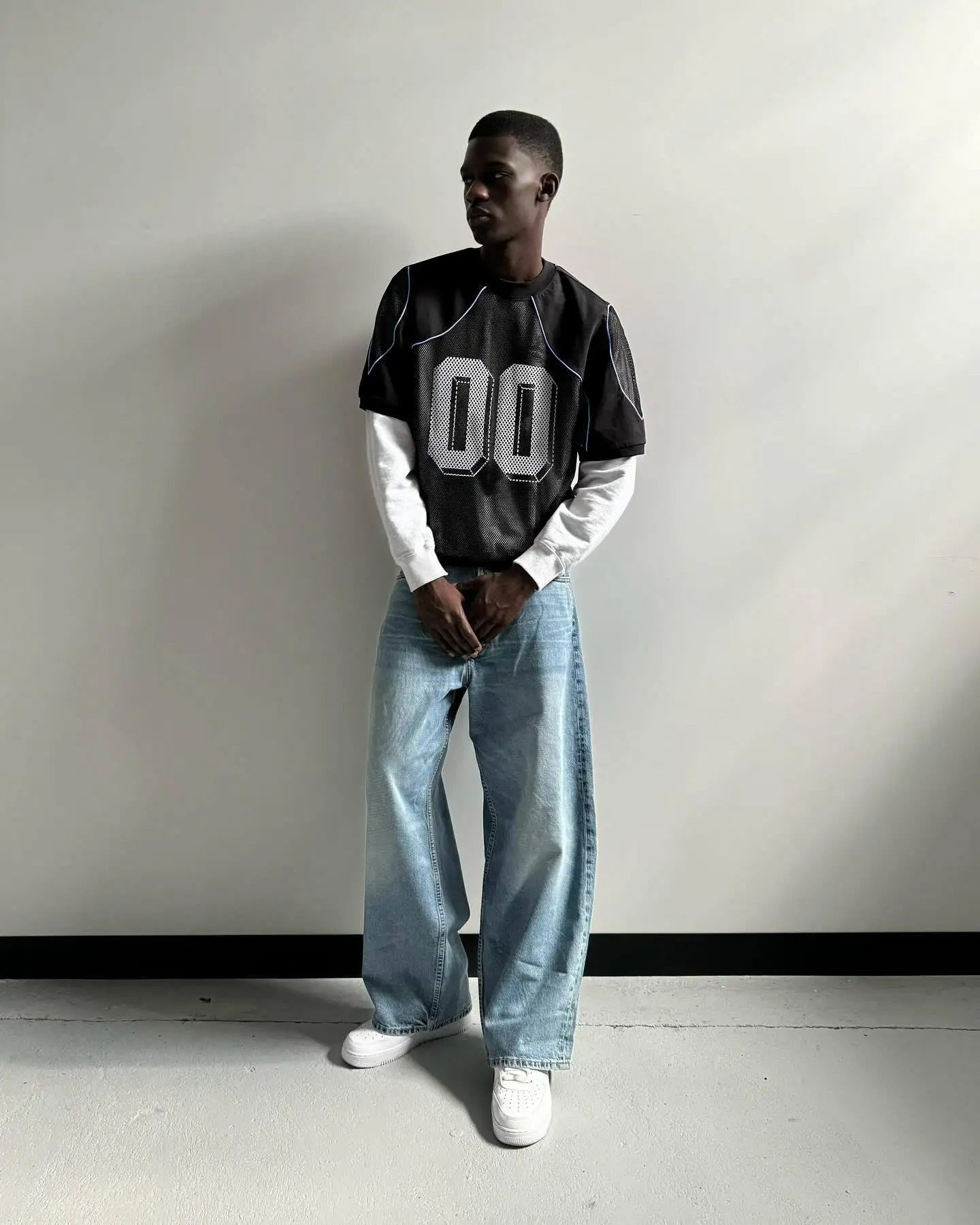 Summer European/American Fashion Mesh Patchwork Loose Top for Men Digital Pattern Printed Breathable Sportswear Couple 250616